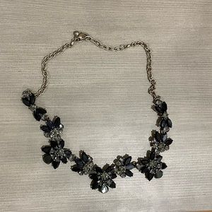 Forever 21 Black Flower Accent Necklace